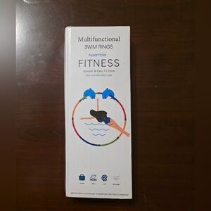 Multifunctional Swim Rings Set 8 PCS 73.5cm Dolphin Pool Training Fitness